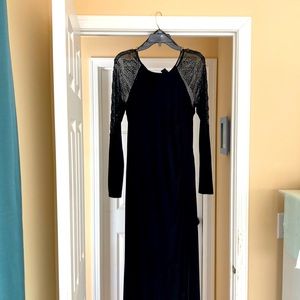 Cachet Black Evening Gown